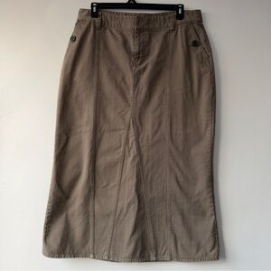 Classic Khaki A-Line Women's Skirt Tommy Hilfiger